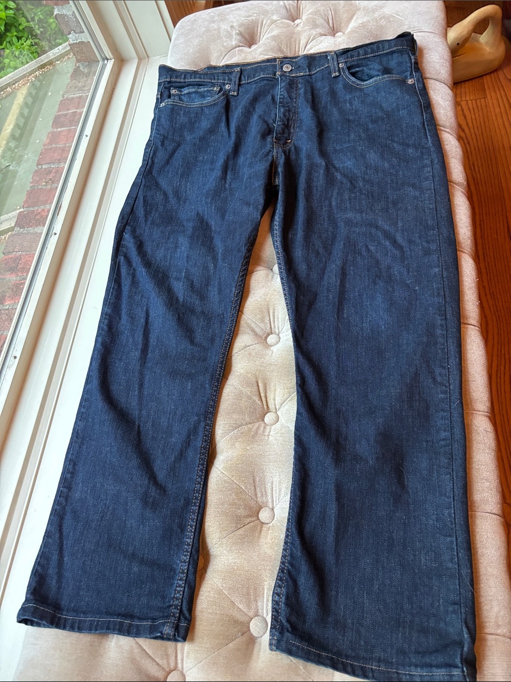 Levi red label denim blue jeans